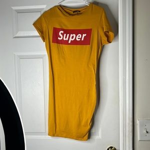 Yellow. Super Dress from Fashion Nova.